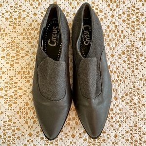 Size 10 Sam Edelman Grey wool and pleather slip on